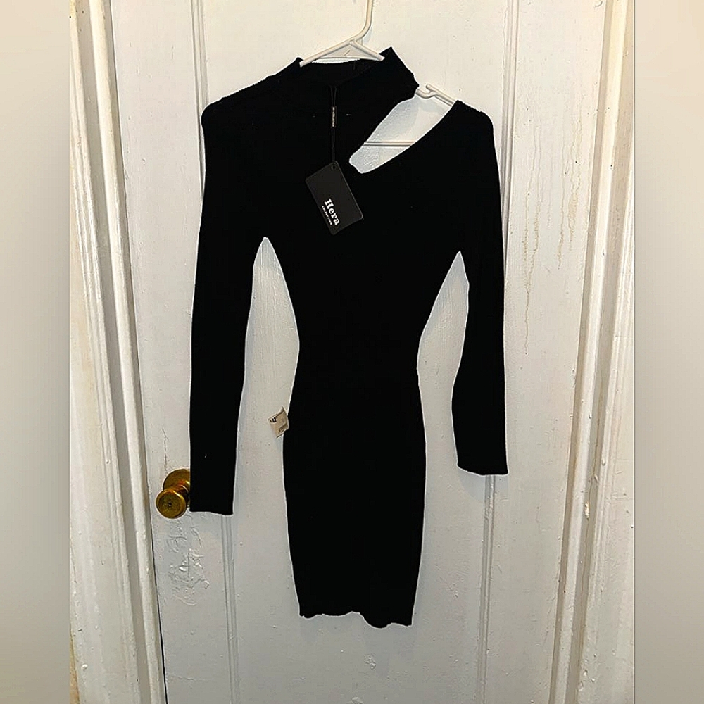 long sleeve open shoulder evening body skirt